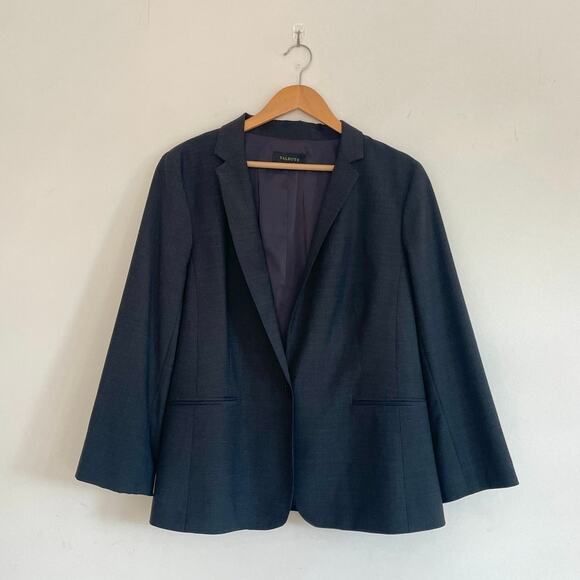 Talbots – Black Wool Blend Single-Breasted Blazer - Picture 1 of 7